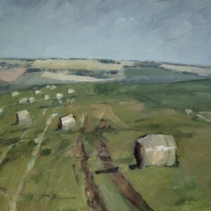 Haybales in a Wind Storm